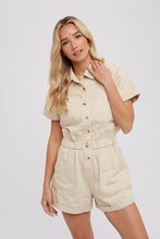 Wallen Denim Romper - Ecru