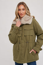 Wendy Fur Collar Utility Parka - Ivory