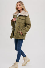 Wendy Fur Collar Utility Parka - Ivory