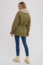 Wendy Fur Collar Utility Parka - Ivory