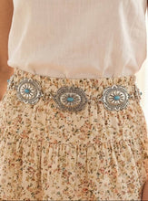 Concho Belt - Silver/Turquoise