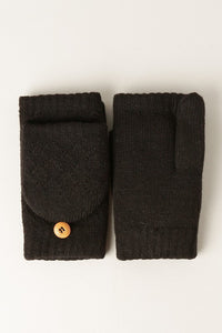Whistler Fingerless Gloves - Black