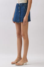 Yara High Waist Denim Skort