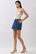 Yara High Waist Denim Skort