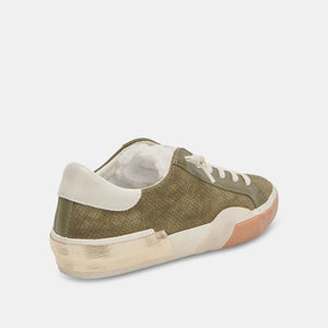 ZINA PLUSH Sneakers - Moss