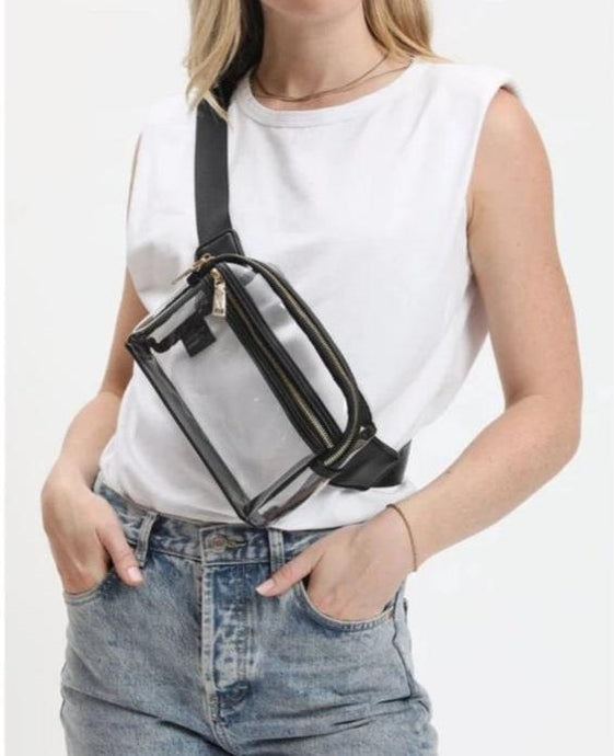 Air Clear Stadium Bag - Black