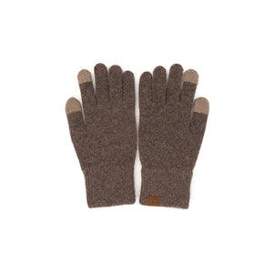 Banff Touch Screen Gloves - Coffee