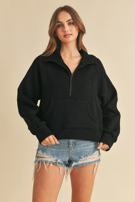 Down The Line Pullover - Black