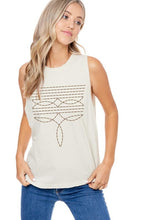 Boot Stitch Tank - Bone