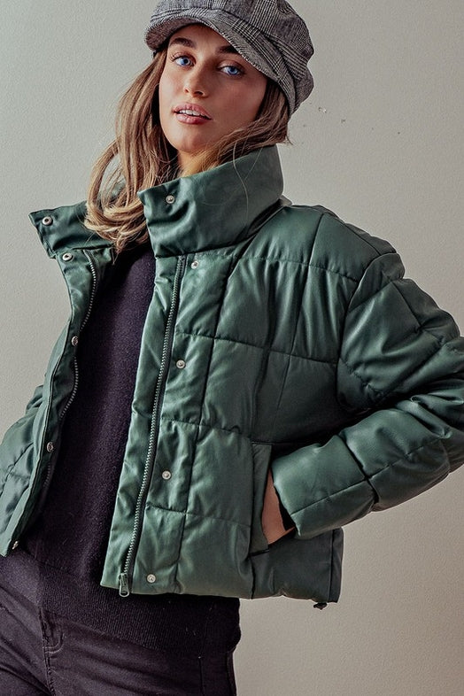 Double Down Quilted Jacket - Forrest