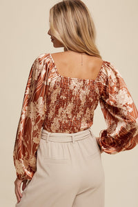 Enchanted To Meet You Smocked Blouse
