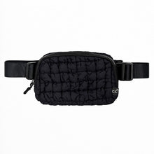 Geneva Quilted Fanny Pack - Black