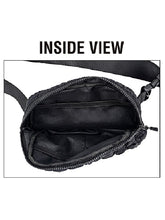 Geneva Quilted Fanny Pack - Black