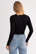 Haven Long Sleeve Bodysuit - Black