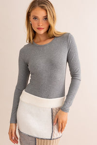 Haven Long Sleeve Bodysuit - Grey