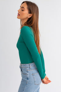 Haven Long Sleeve Bodysuit - Green