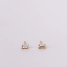 Baguette Studs - Lilac