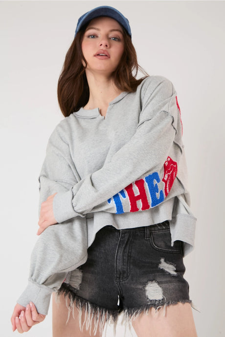 Rolling Stones Embroidered Sweatshirt