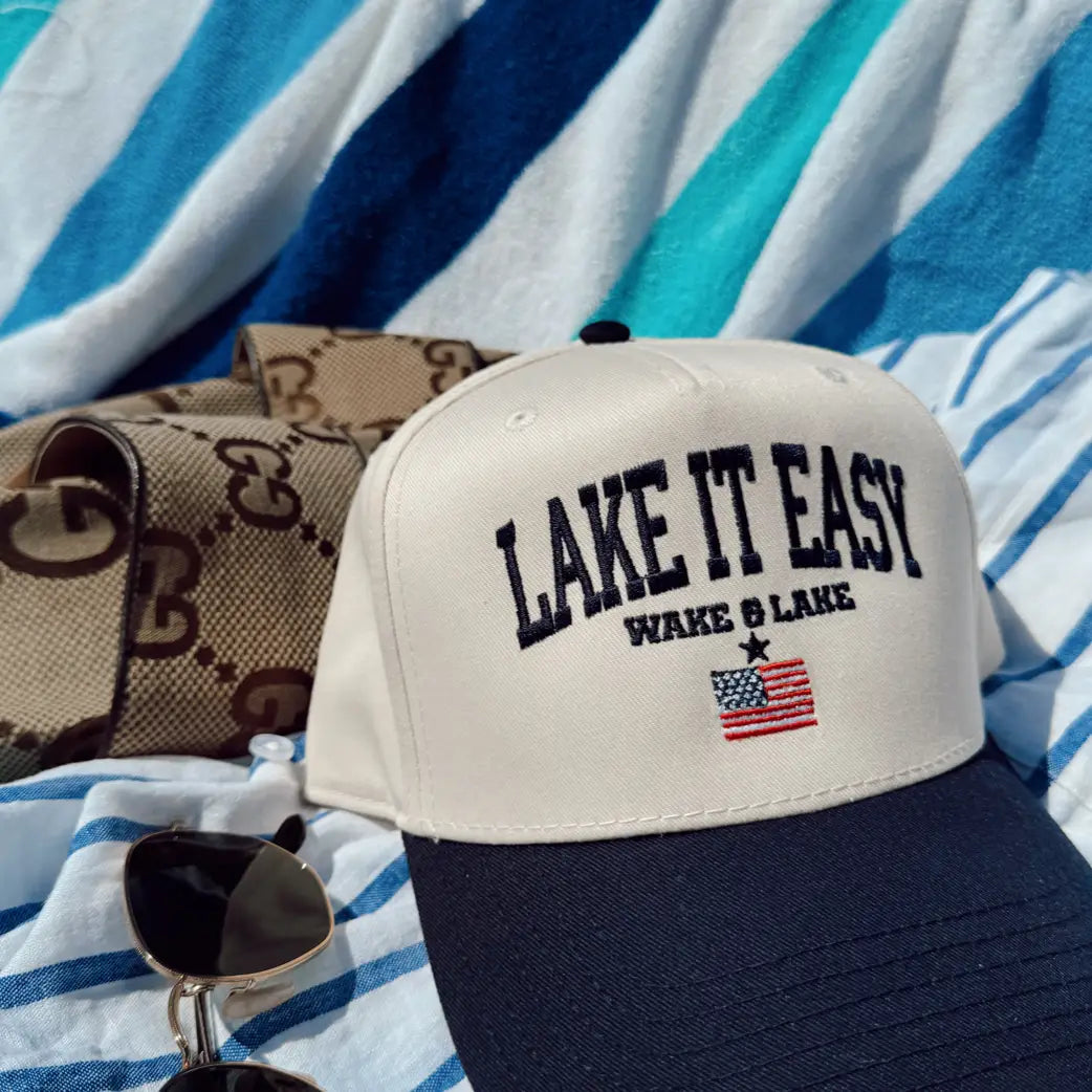 Lake It Easy Vintage Trucker Hat