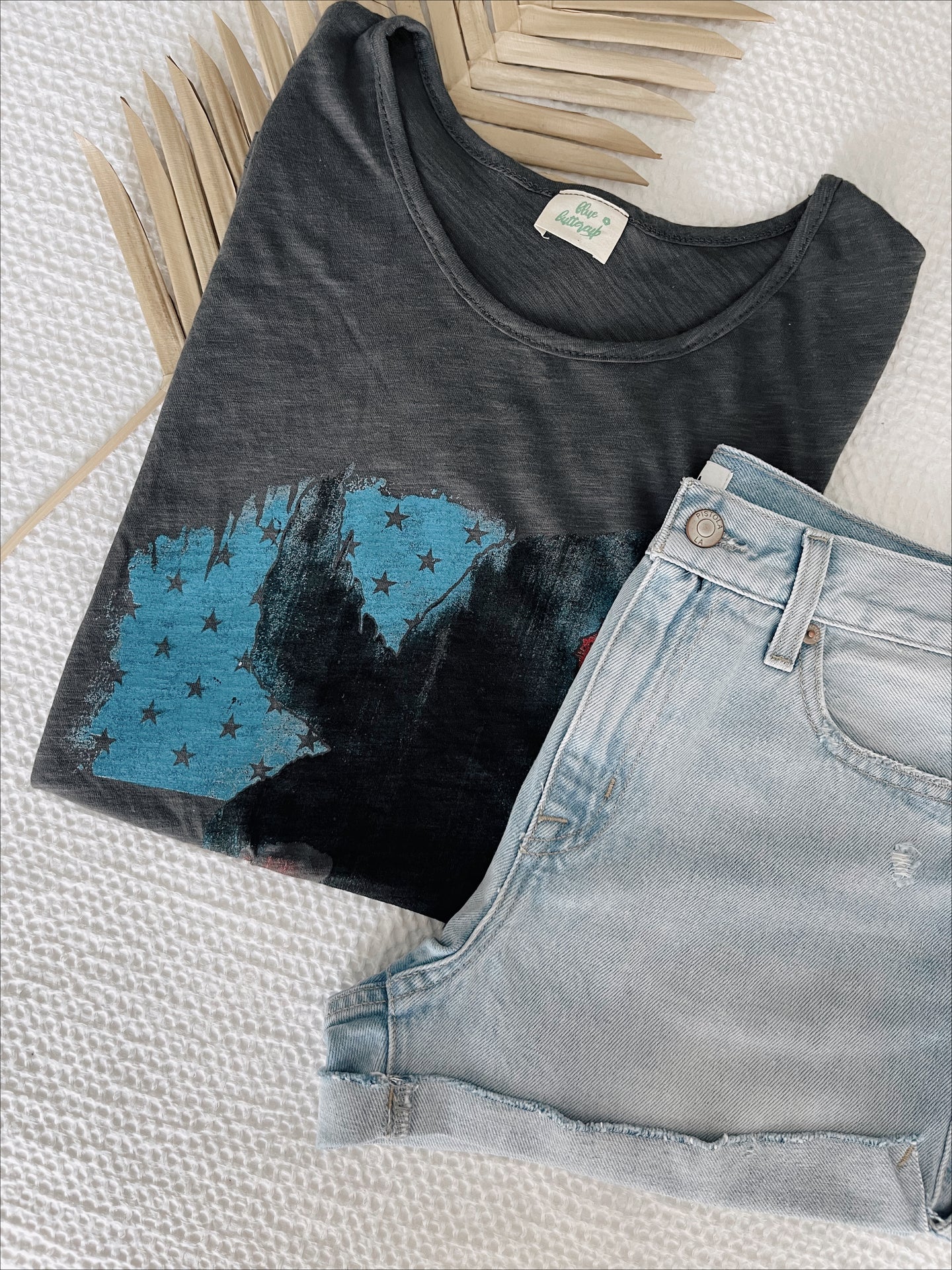 Home Of The Free Tank - Charcoal
