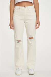 Codi High Rise Dad Jeans - Ecru