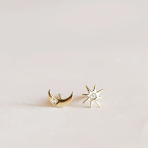 Sun + Moon Studs