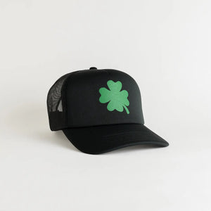 Lucky Girl Trucker Hat - Black
