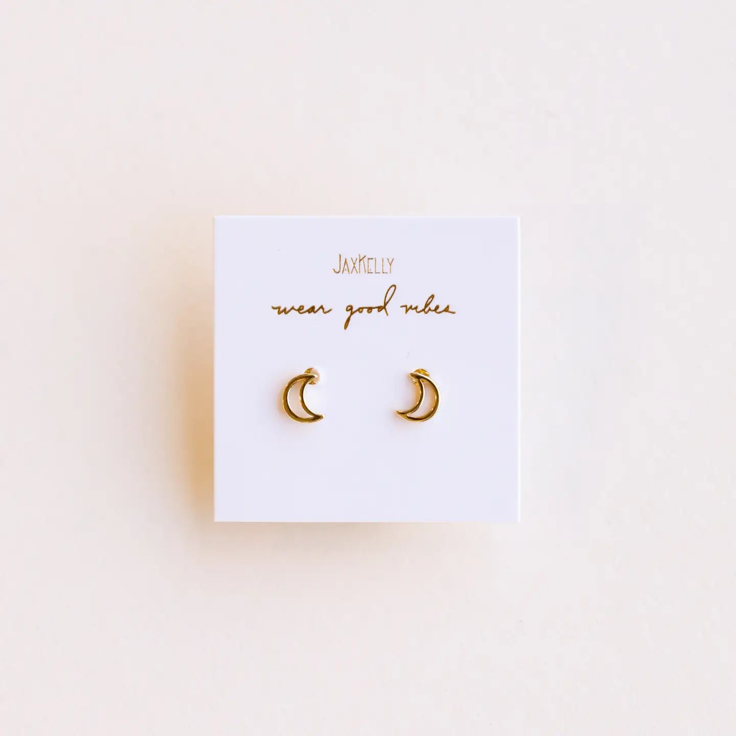 Minimalist Moon Studs