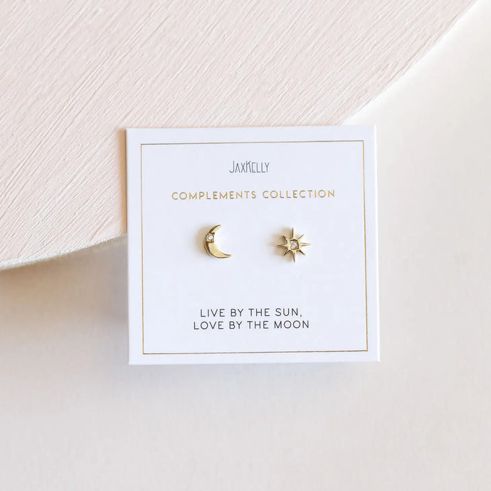 Sun + Moon Studs