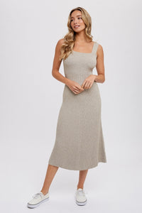 Jolene Knit Midi Dress - Sand