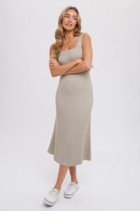 Jolene Knit Midi Dress - Sand