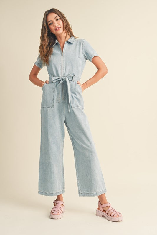 Riding High Denim Jumpsuit