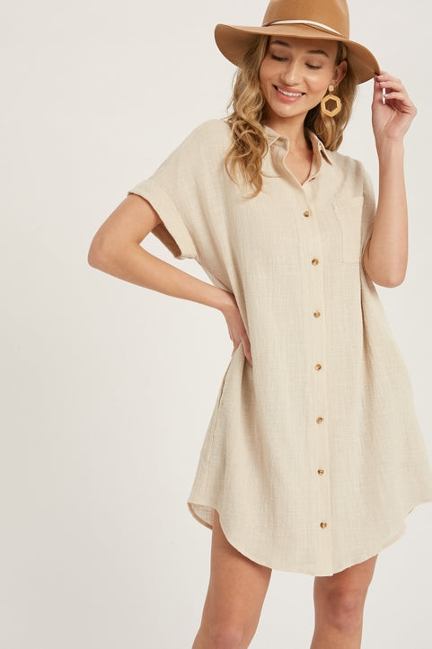 Laredo Tunic Dress - Oatmeal