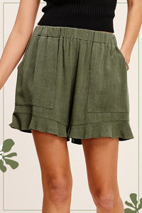 Maryanne Lightweight Shorts - Olive