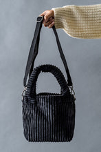 Andy Corduroy Bucket Bag - Black