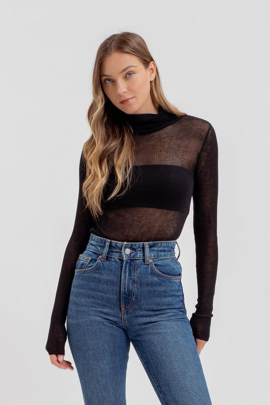Moira Sheer Turtleneck
