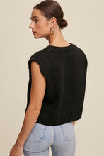 Self Made Knit Vest - Black