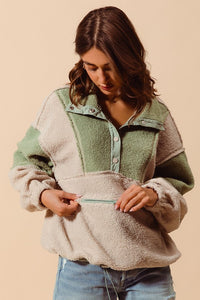 Keep In Touch Sherpa Pullover