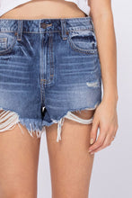 Sofie Mom Cut Offs - Dark Wash