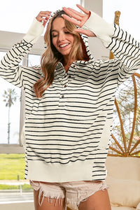 Lydia Pullover - Ivory Stripe