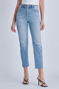Tracey High Rise 5 Button Straight - Relative
