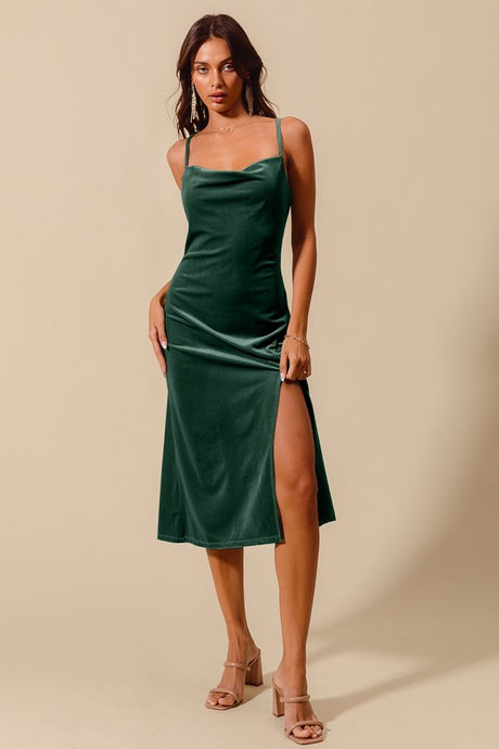 Torah Velvet Slip Dress