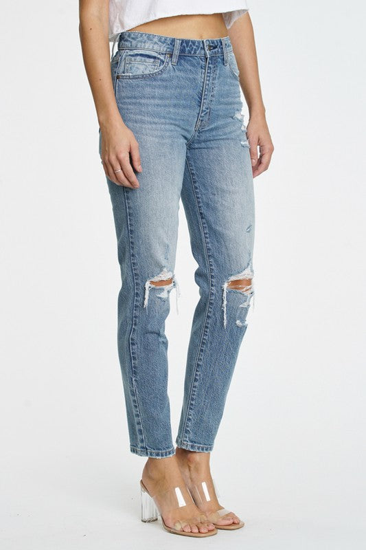 Tobi High Rise Mom Jean - Body Language – the golden shop online