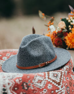 Cameron Panama Hat - Charcoal