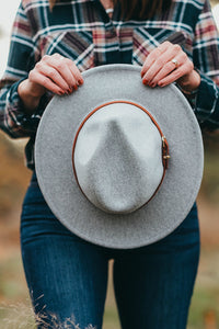 Cameron Panama Hat - Light Grey