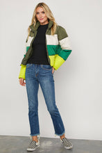 Daisy Color Block Puffer