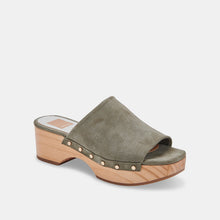 Dorado Mules - Olive Suede