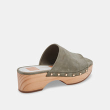 Dorado Mules - Olive Suede