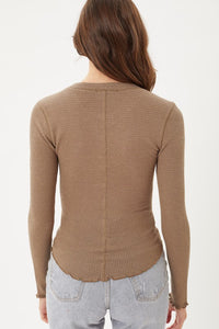 Gabby Long Sleeve - Cocoa