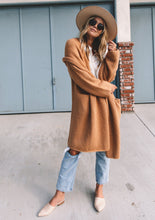 Joplin Pocketed Sweater Trench - Camel